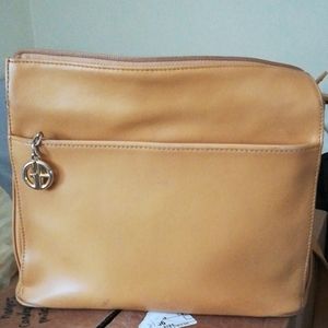 Giani Bernini mustard yellow purse